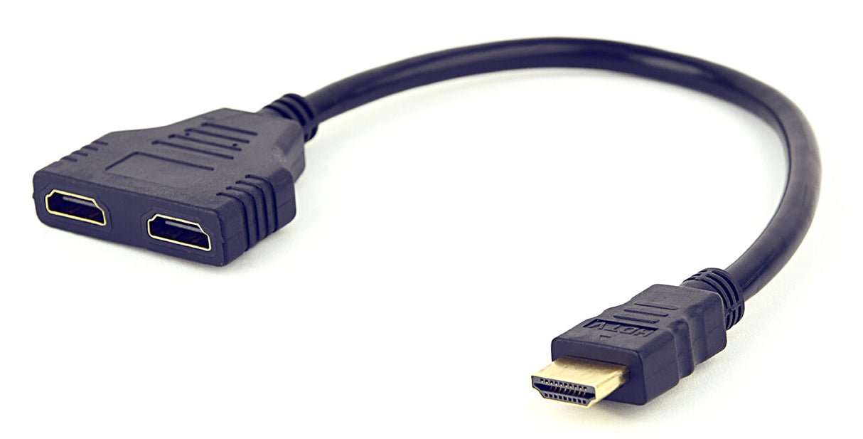 Gembird DSP-2PH4-04 HDMI-kabel HDMI Type A (Standard) 2 x HDMI Type A (Standard) Sort