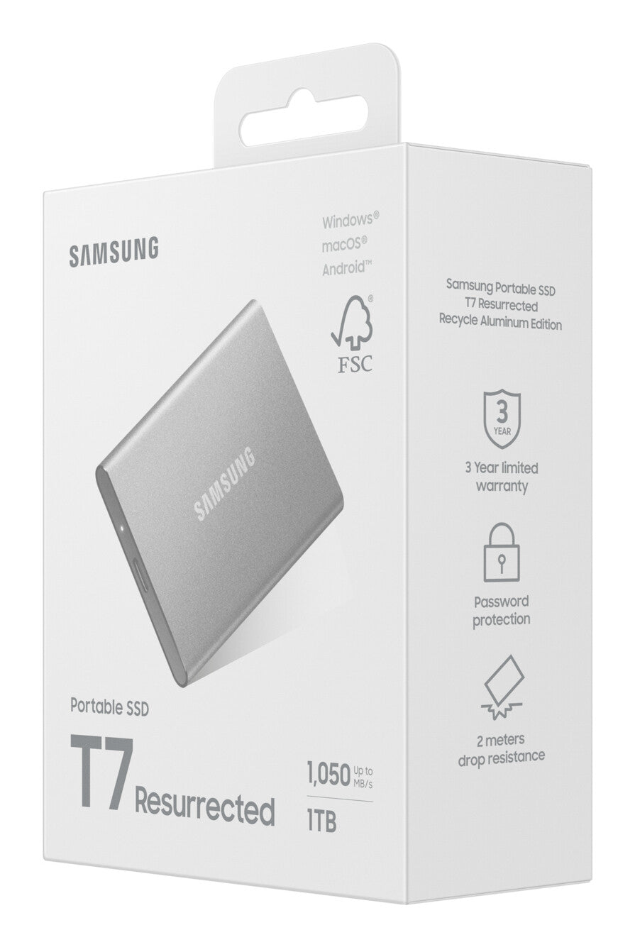 Samsung MU-PD1T0G/WW external solid state drive 1 TB USB Type-C 3.2 Gen 2 (3.1 Gen 2) Silver