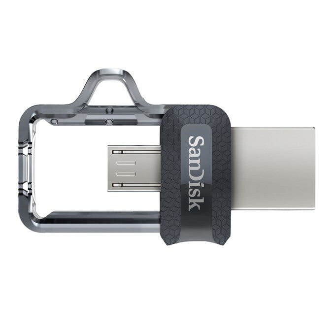 SanDisk Ultra Dual 32GB USB 3.0 / micro USB USB stick Sort Sølv