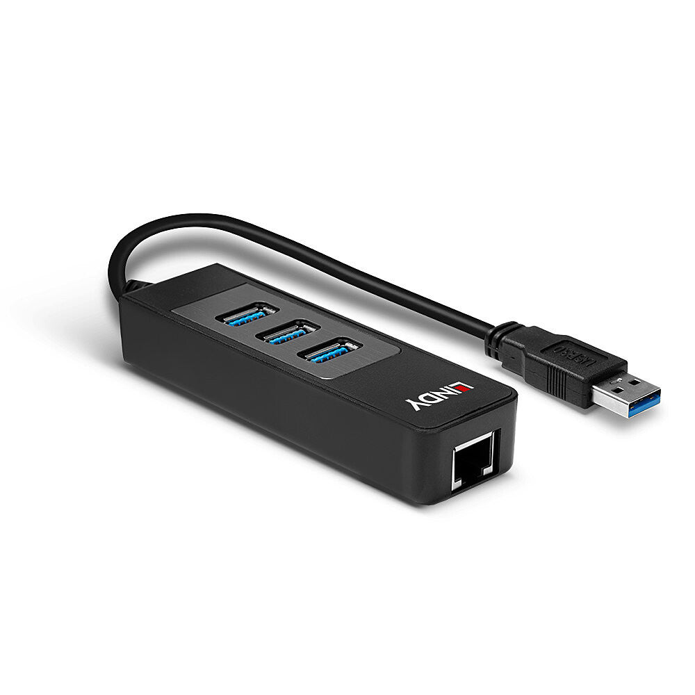 Lindy 43176 interface hub USB 3.2 Gen 1 (3.1 Gen 1) Type-A 5000 Mbit/s Sort