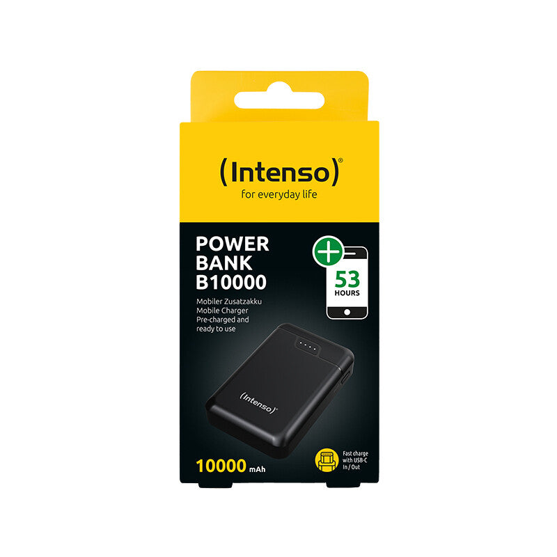 Intenso B10000 Lithium polymer (LiPo) 10000 mAh Sort
