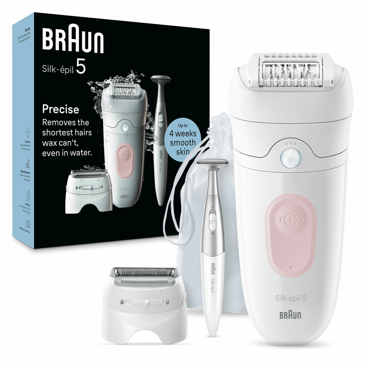 Braun Silk-épil 5 SE5-230 Epilator Hvid/Pink