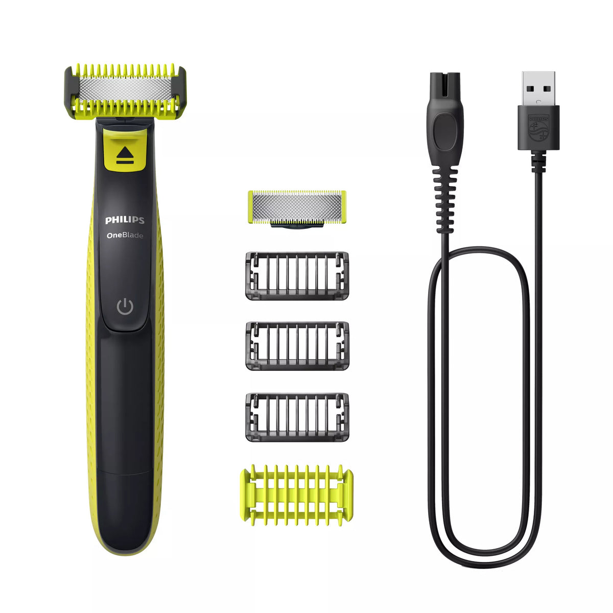 Philips Norelco OneBlade QP2824/10 barbermaskine til ham Folie shaver Trimmer Grå, Lime