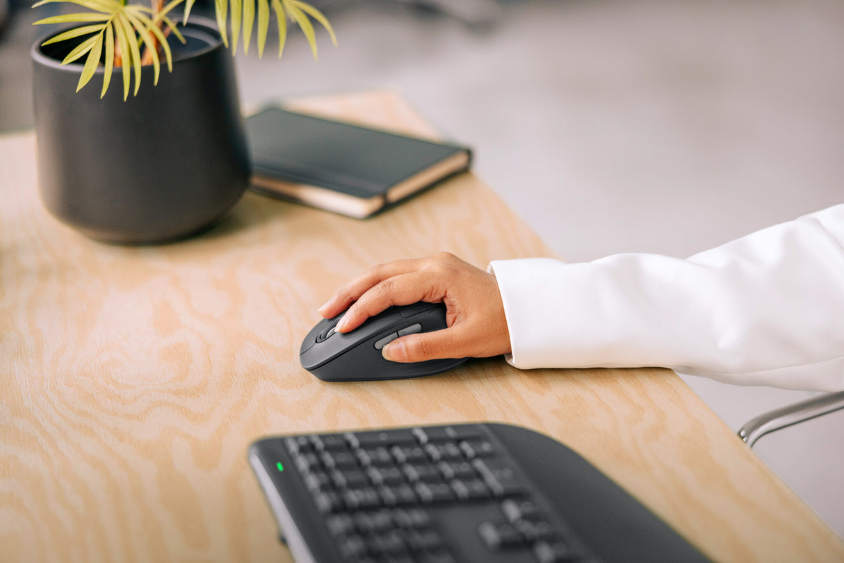 Logitech Signature Comfort Plus M850 L mus Universel Højre hånd RF trådløs + Bluetooth Optisk 4000 dpi