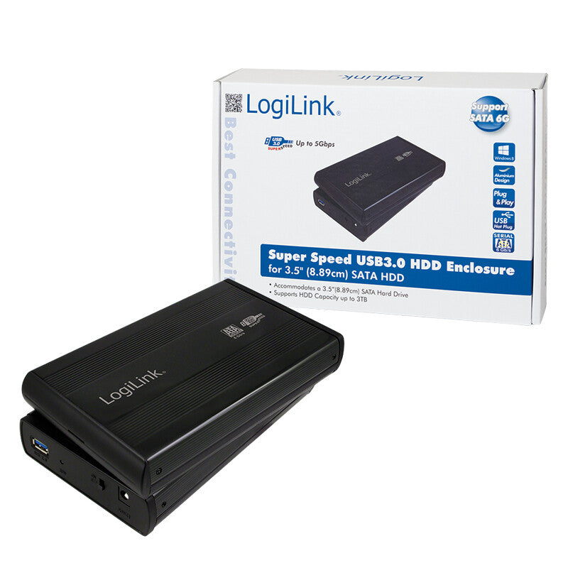 LogiLink Ekstern Lagringspakning USB 3.0 SATA 3Gb/s 3.5