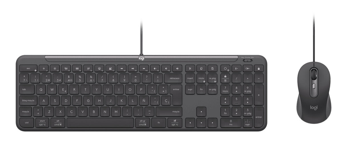 Logitech Signature Slim Combo MK620 For Business tastatur Mus inkluderet Hjemme/kontor USB QWERTZ Tysk Grafit