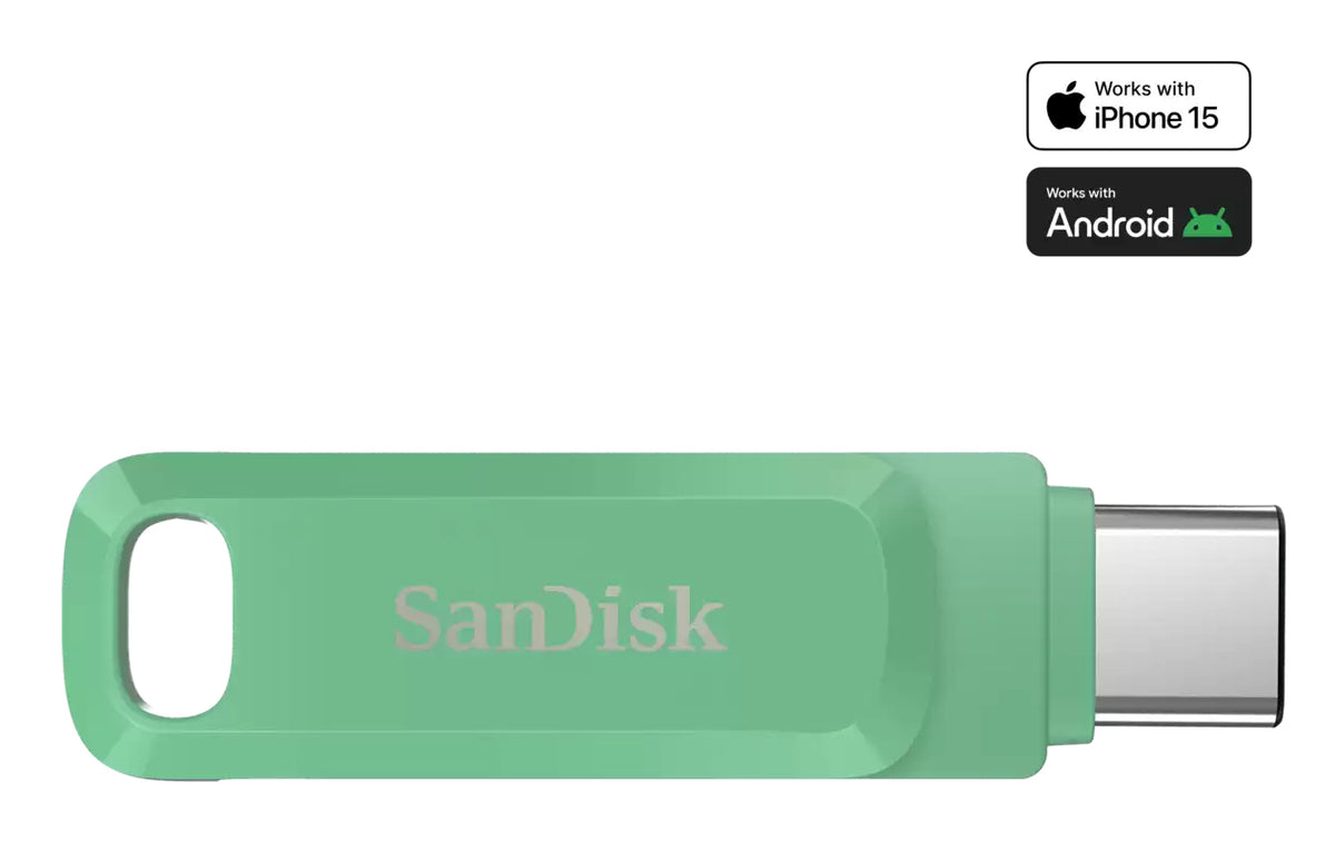 SanDisk Ultra Dual Drive Go 1TB USB 3.1 Gen 1 / USB-C USB stick Grøn