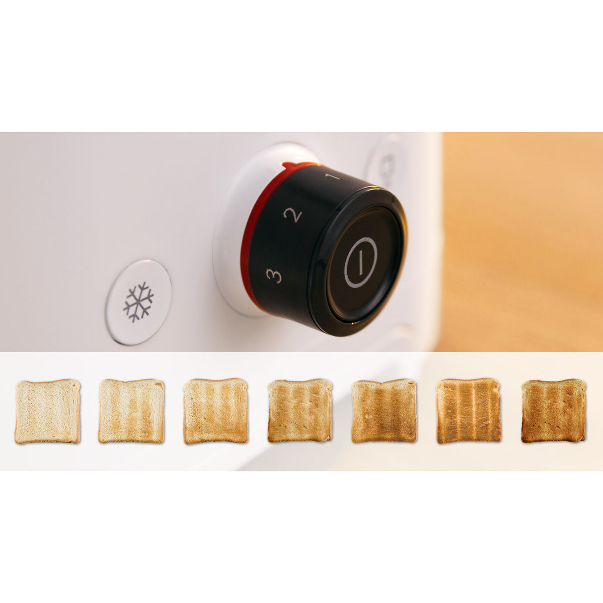 Bosch TAT3M121 brødrister 4 skive(r) 950 W Hvid