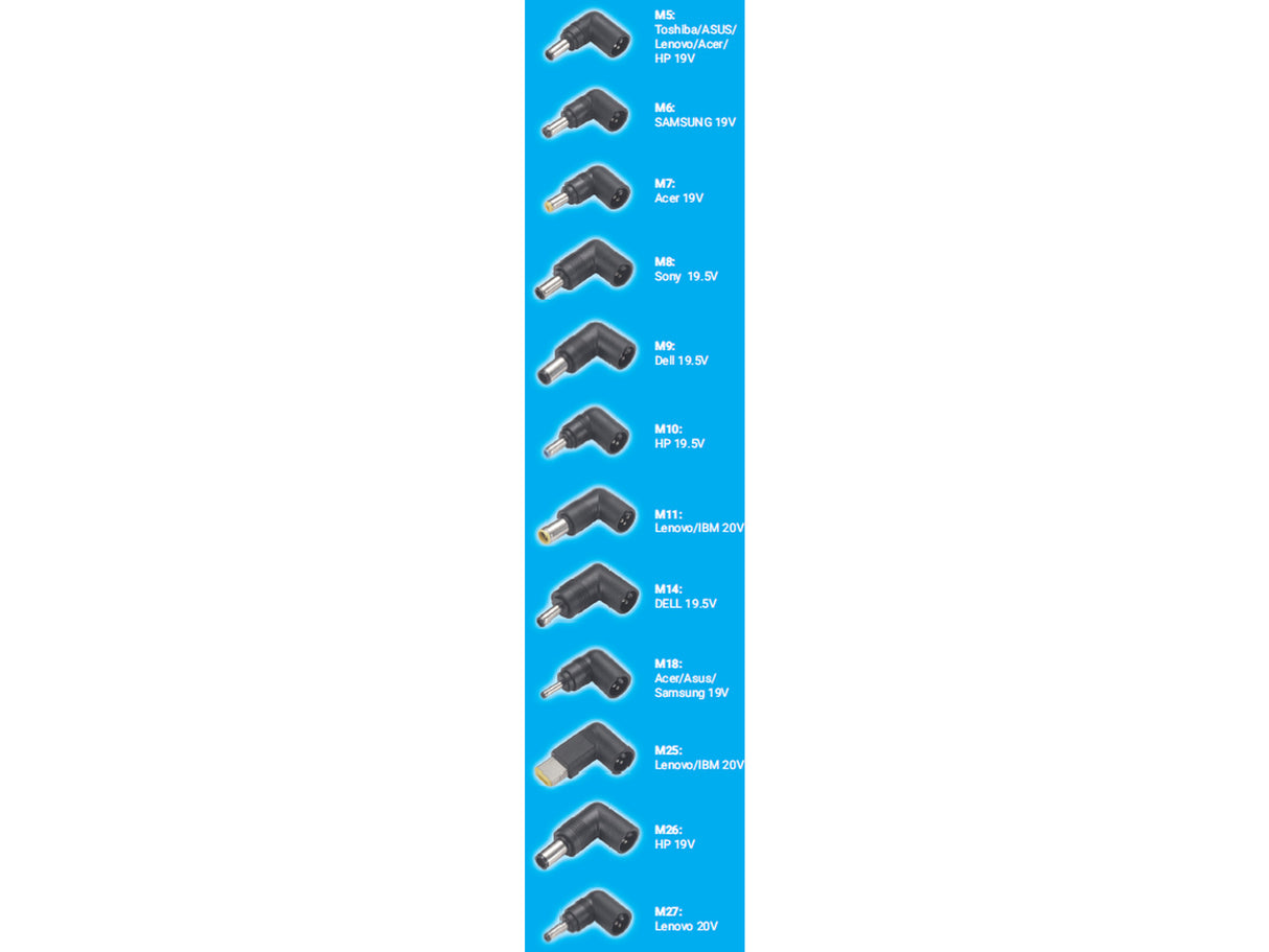Sandberg 135-78 strømadapter og vekselret Indendørs 90 W Sort