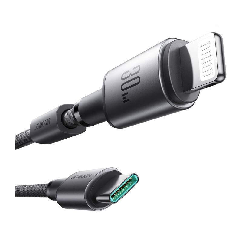 Joyroom 30W USB-C Lightning-kabel, 1.2m grå
