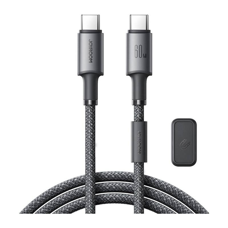 Kabel USB-C - USB-C Joyroom S-A50, 60W, 1.2m szary