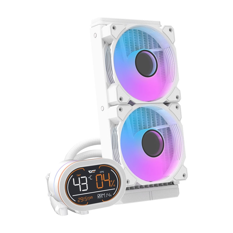 Darkflash DH240D CPU vandkøler (hvid)