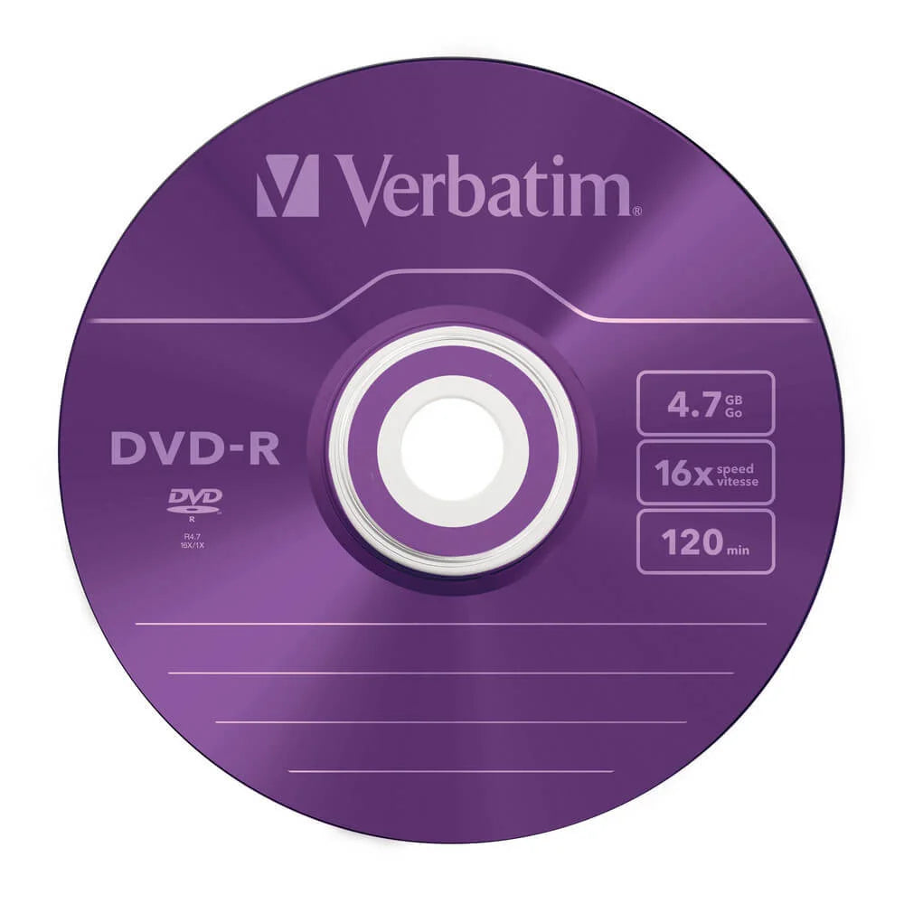 VERBATIM DVD-R 4,7GB 5-pak Slim Case