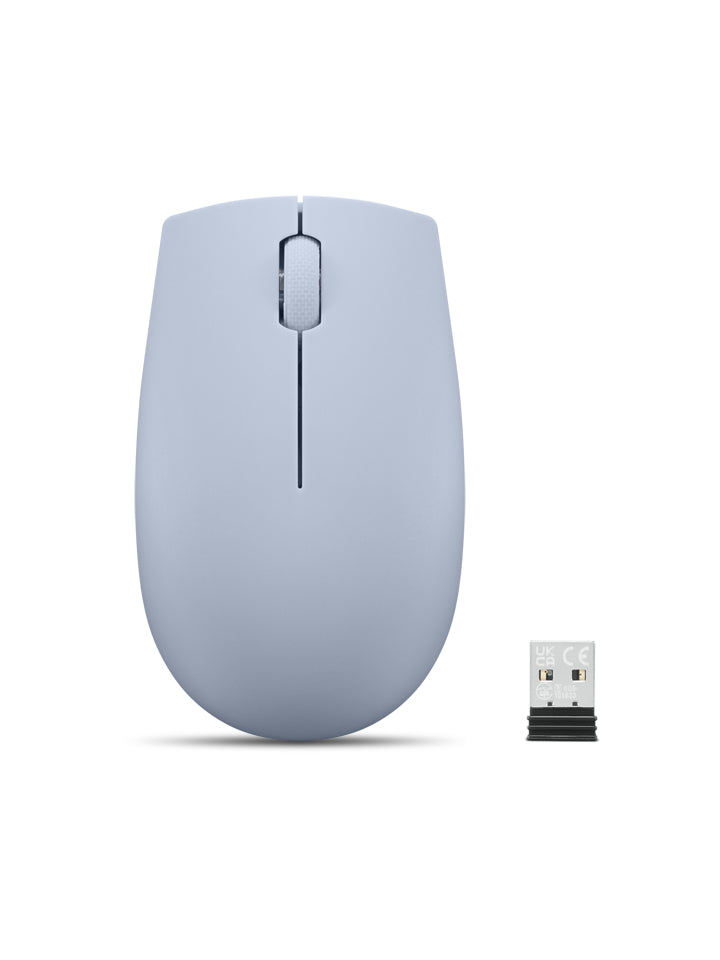 Lenovo 300 Wireless Compact Maus Kabellos Optisch Blau 3 Tasten 1000 dpi mus Kontor Ambidextrous RF trådløst Optisk