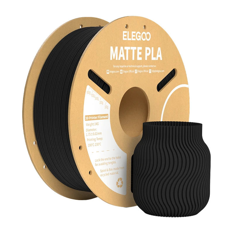 Filament PLA Matte ELEGOO (sort)