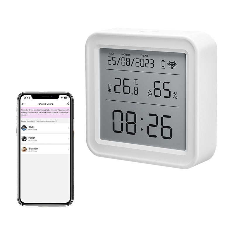 Zigbee Gosund ST17 LCD smart temperatur og fugtighed sensor Tuya