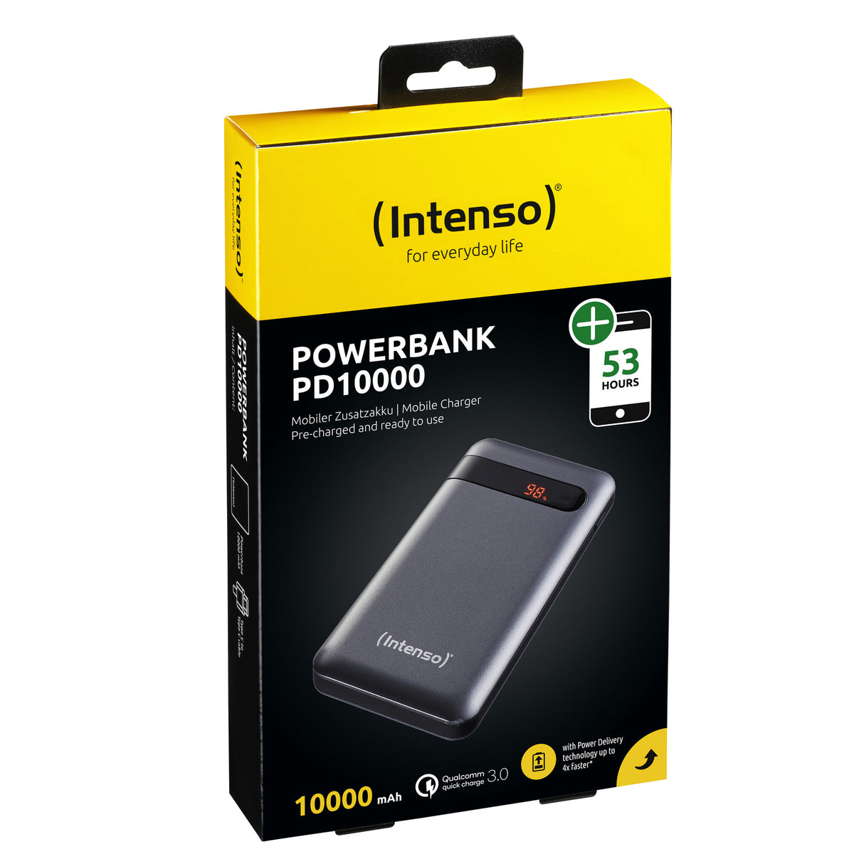 Intenso PD10000 Lithium polymer (LiPo) 10000 mAh Anthracit