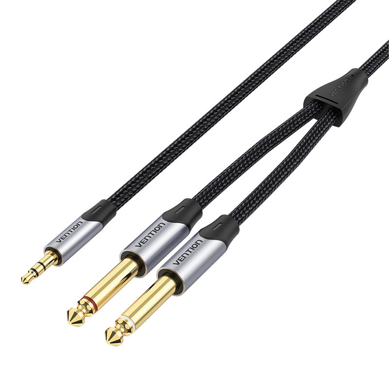 Audio kabel mini jack 3,5 mm til 2x jack 6,35 mm mandlig Vention BARHK 8m