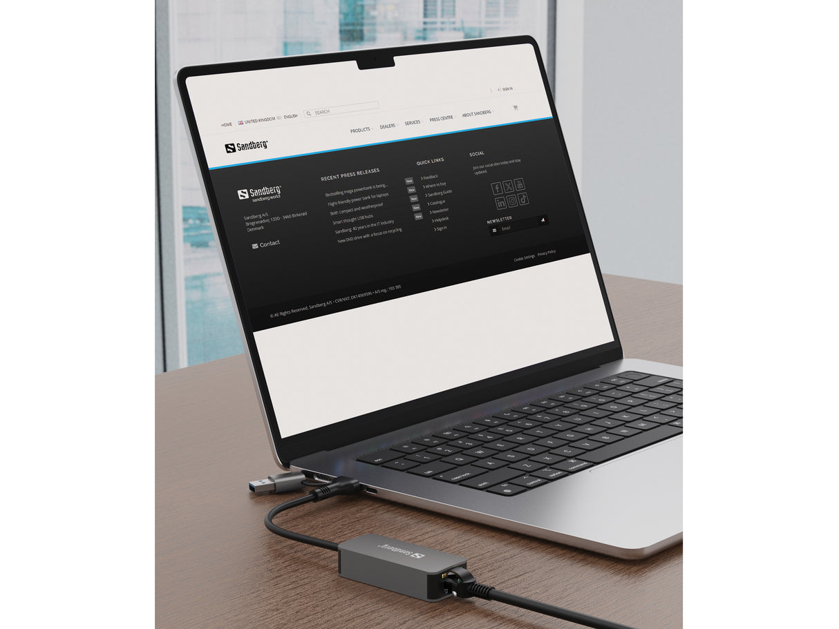 Sandberg 136-68 netværkskort Ethernet 2500 Mbit/s