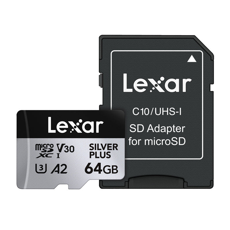Lexar High-Performance Silver Plus microSDXC 64GB + adapter