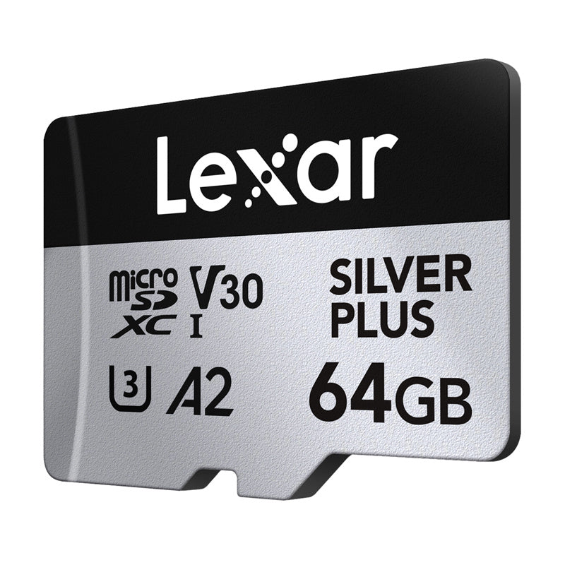 Lexar High-Performance Silver Plus microSDXC 64GB + adapter
