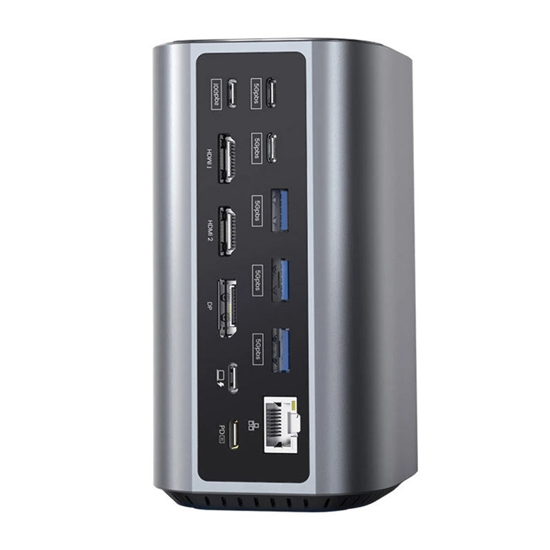Blitzwolf BW-TH15 17in1 Docking Station 2xHD+DP+4xC+3xUSB 3.0+USB 3.1+C 3.2+C PD+RJ45+micro SD+SD+3.5mm Audio