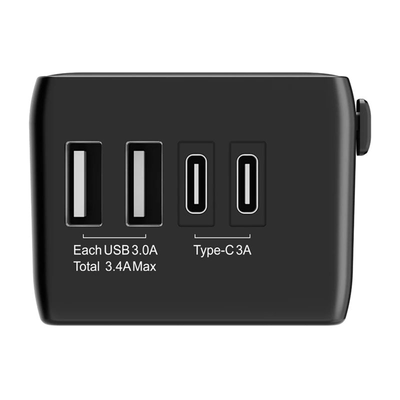 Blitzwolf BW-TA1 4-i-1 Travel Adapter 2xUSB + C + PD 20W