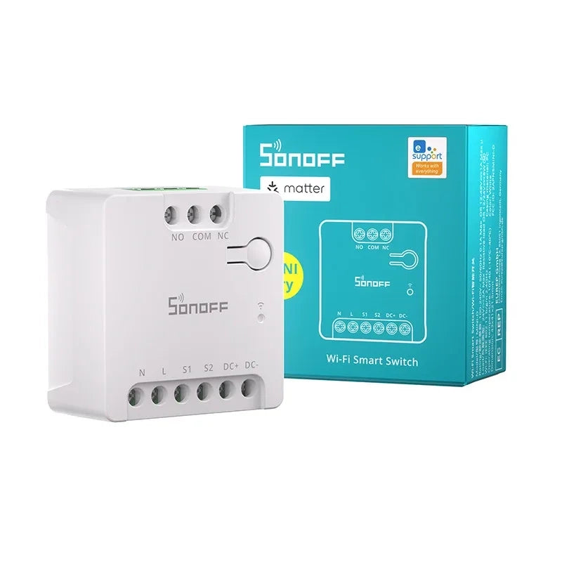 SONOFF MINI-D Smart WiFi Matter Switch (AC/DC 12-48V, tør kontakt)