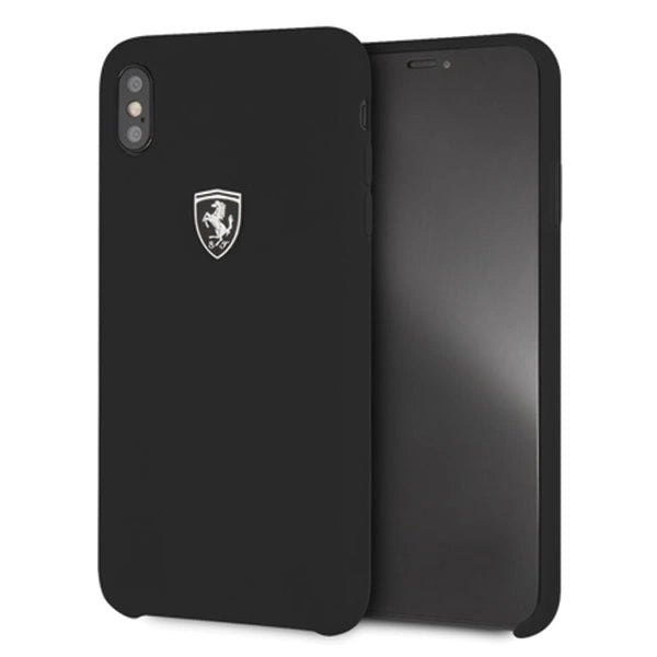 Ferrari Hardcase FEOSIHCI65BK iPhone Xs Max sort/sort Silikon Off track