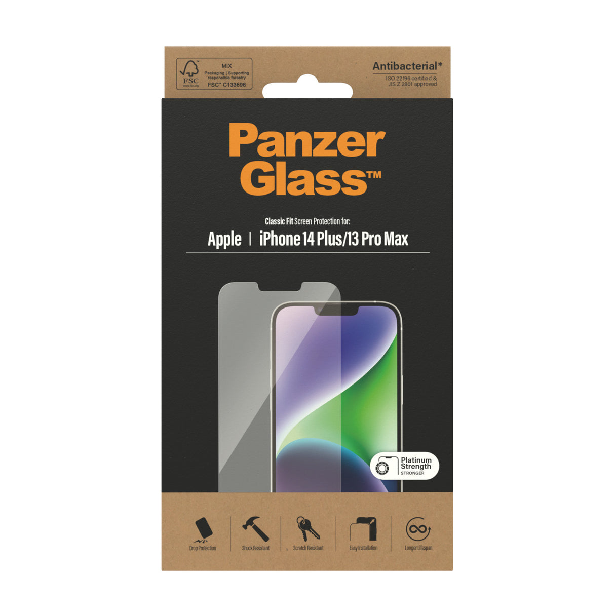 PanzerGlass Screen Protector Apple iPhone 14 Plus/13 Pro Max - Classic Fit