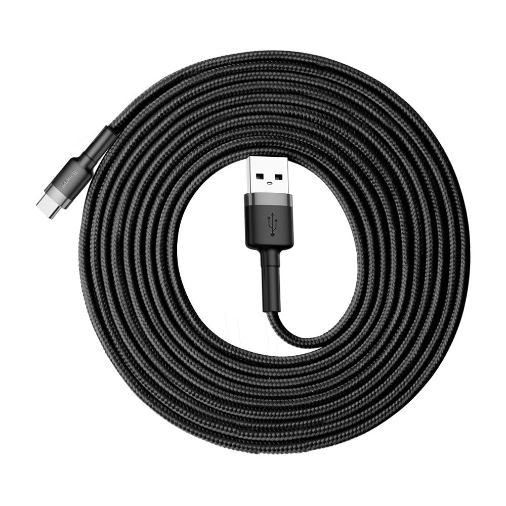 Baseus Cafule Kabel USB-A / USB-C QC3.0 2A 3m - Grå-Sort