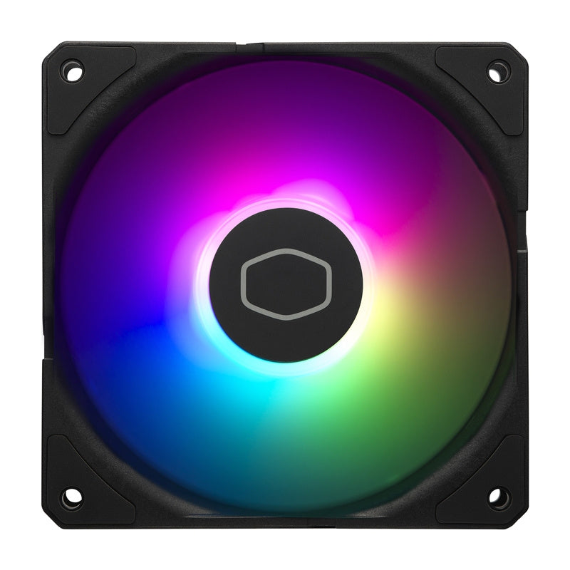 Cooler Master SickleFlow Edge 120 ARGB 3-i-1-ventilator (sort)