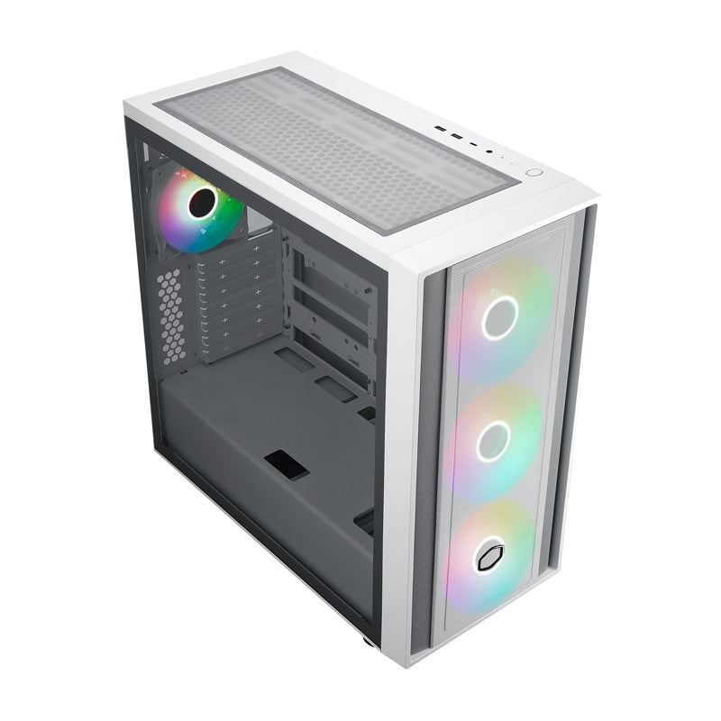 Cooler Master MasterBox 600 computerkasse (hvid)