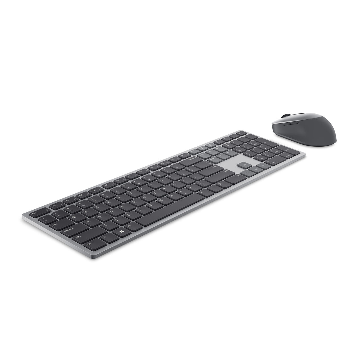 DELL KM7321W tastatur Mus inkluderet Kontor RF trådløs + Bluetooth QWERTY US International Grå, Titanium