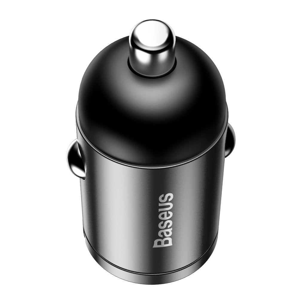 Baseus Tiny Star mini smart USB biloplader 30W Quick Charge 3.0 grå (VCHX-A0G)