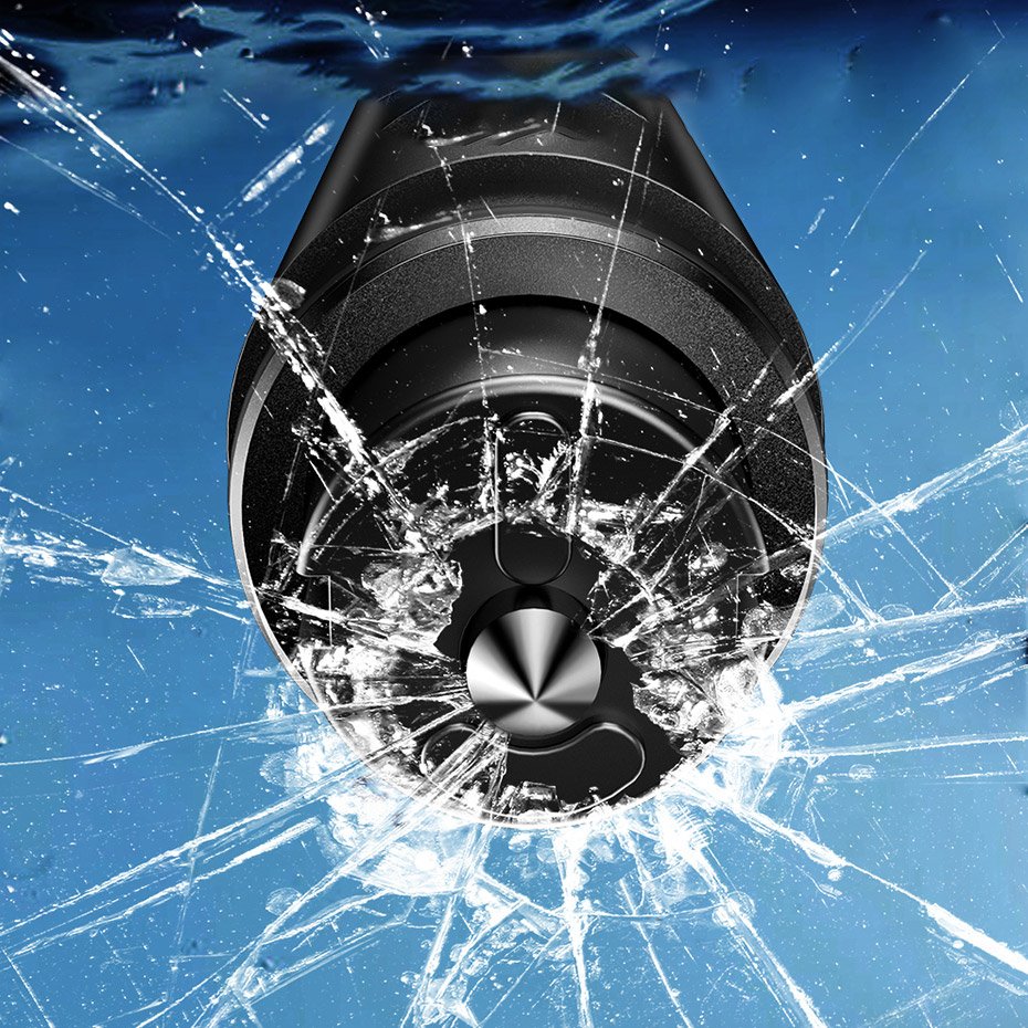 Baseus Sharp Tool Safety Hammer (Vindu-bryde+Sikkerhedsseler skæring) mørkgrå (CRSFH-0G)