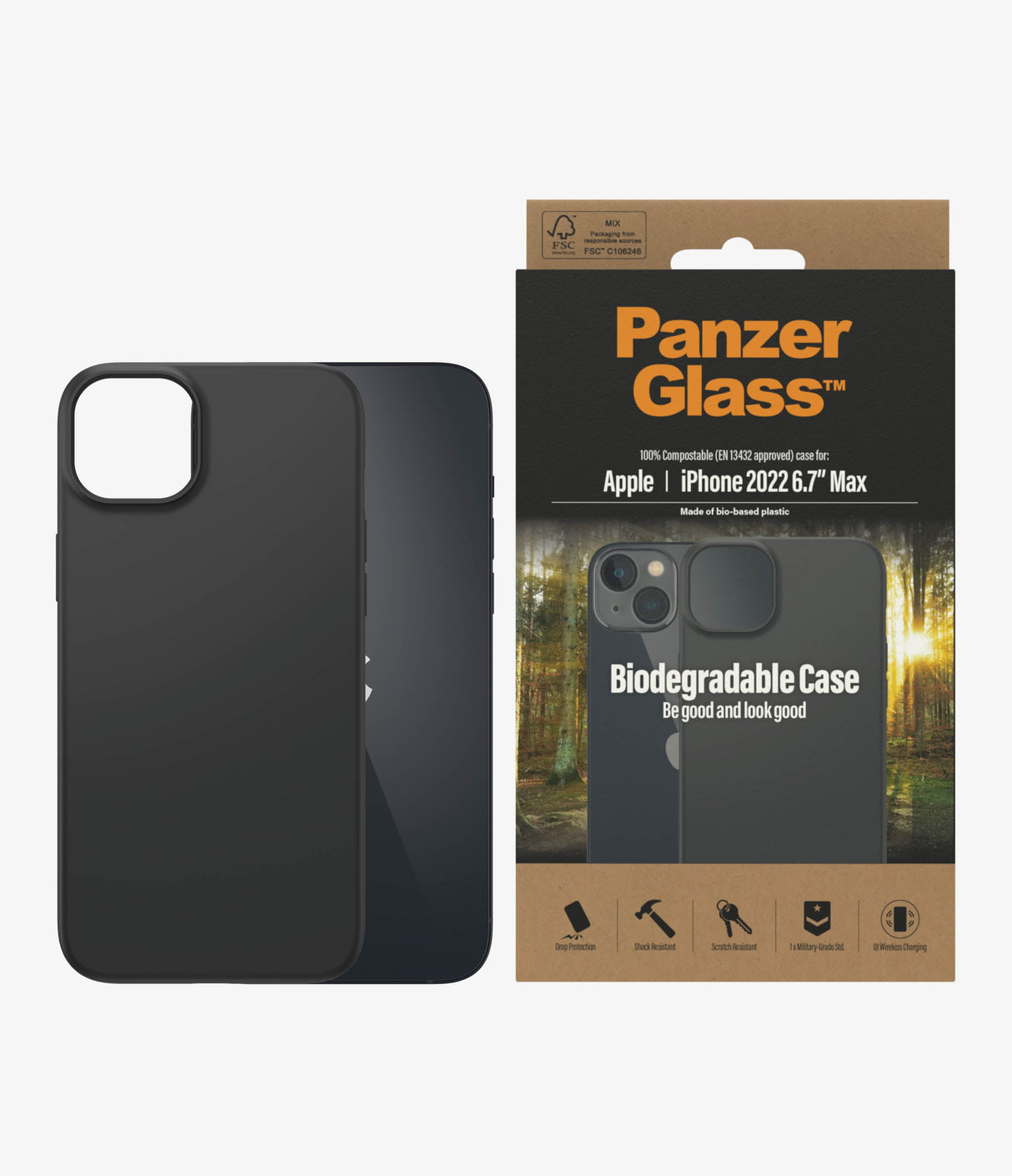 PanzerGlass Biodegradable Case - Apple iPhone 14 Plus - Black