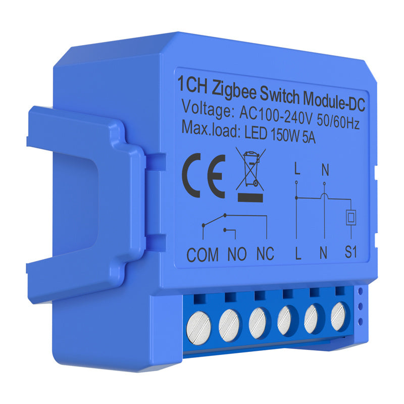 1-kanals ZigBee switch modul med spændingsfri kontakt Avatto ZWSM16-DC32V-1