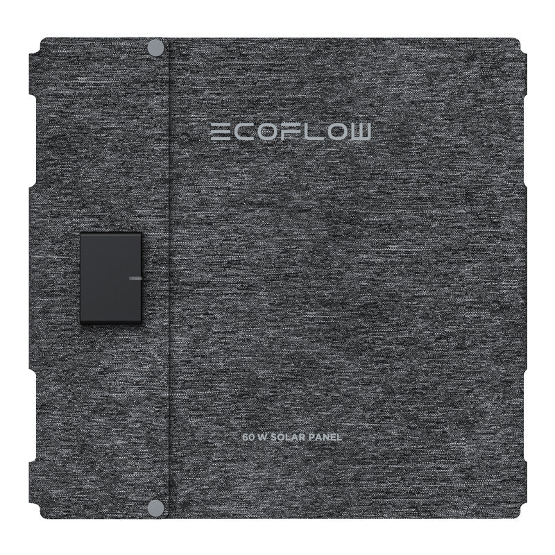 Bærbart sammenklappeligt solcellepanel EcoFlow 60W (USB-C)