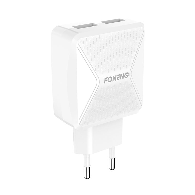 GaN Foneng EU50 oplader, 35W 2x USB-C til Type-C til Lightning (hvid)