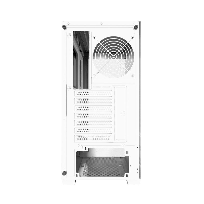 Darkflash DS900W computerkasse uden vifter (hvid)