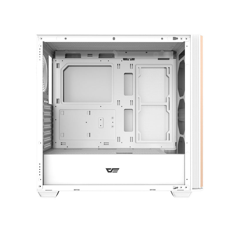Darkflash DS900WS ATX computerkasse uden vifter (hvid)