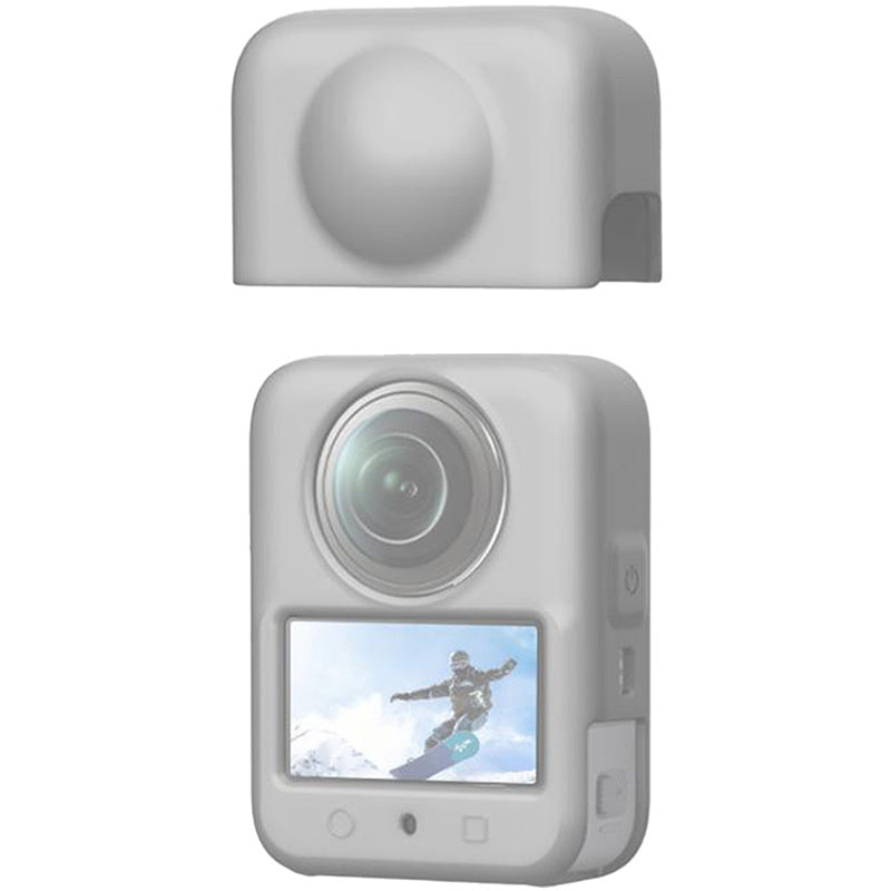 Silikon dæk med objektiv PULUZ DJI Osmo 360 (grå)