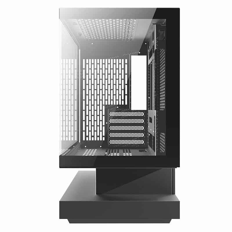 Darkflash F1 computercase (sort) + 6 ARGB-ventilatorer