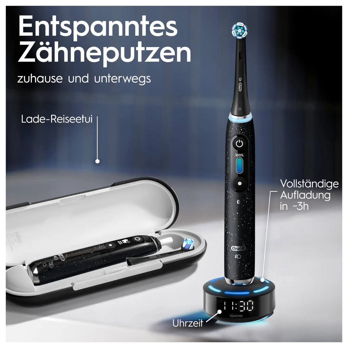 Oral-B iO Series 10 Black Onyx Luxe Edition electric toothbrush