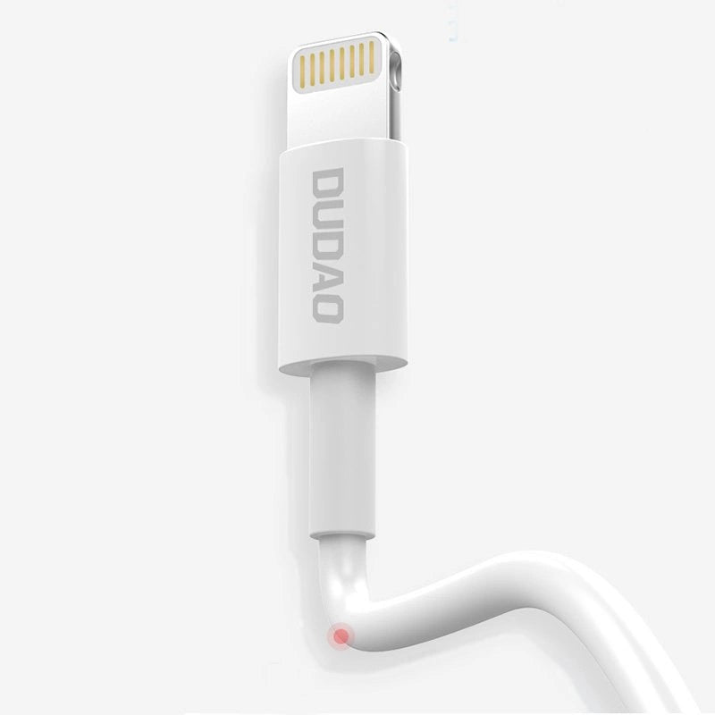 Dudao kabel USB / Lightning 3A 1m hvid (L1L hvid)