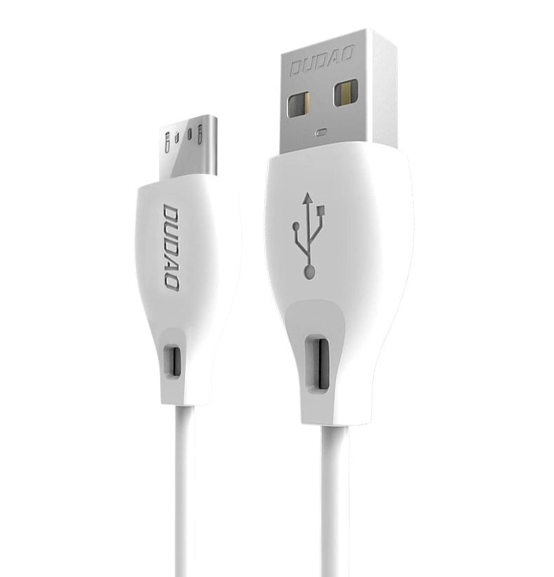 Dudao kabel micro USB kabel 2,4A 2m hvid (L4M 2m hvid)