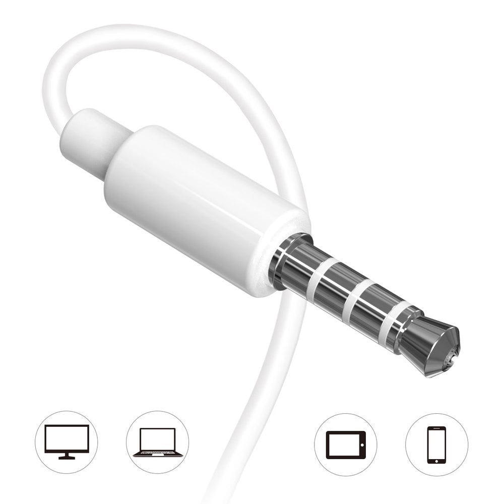 Dudao 3,5 mm headset hvid (X10S hvid)