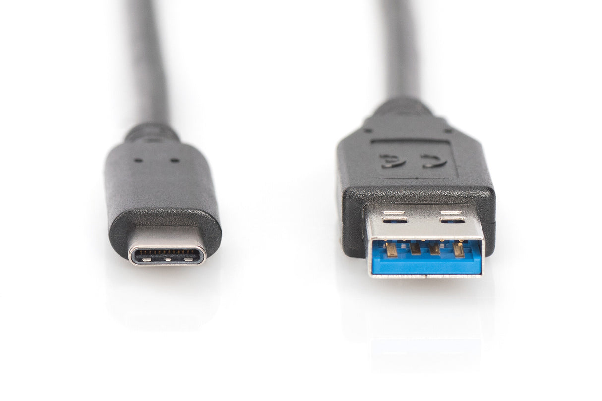 Digitus AK-300136-010-S USB-kabel USB 3.2 Gen 1 (3.1 Gen 1) 1 m USB C USB A Sort