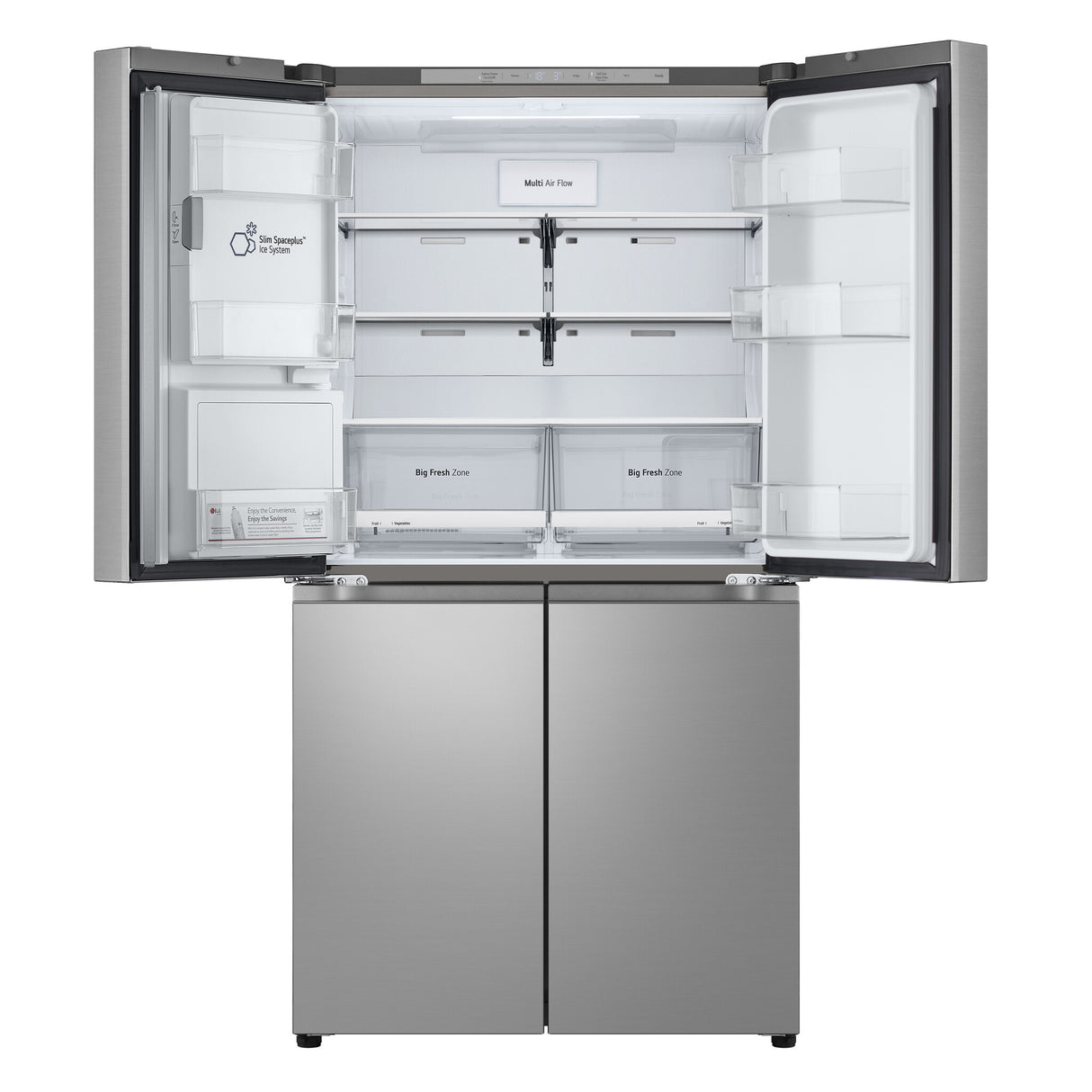 LG GML960PYFE side-by-side køle-fryseskab Fritstående 637 L Sølv
